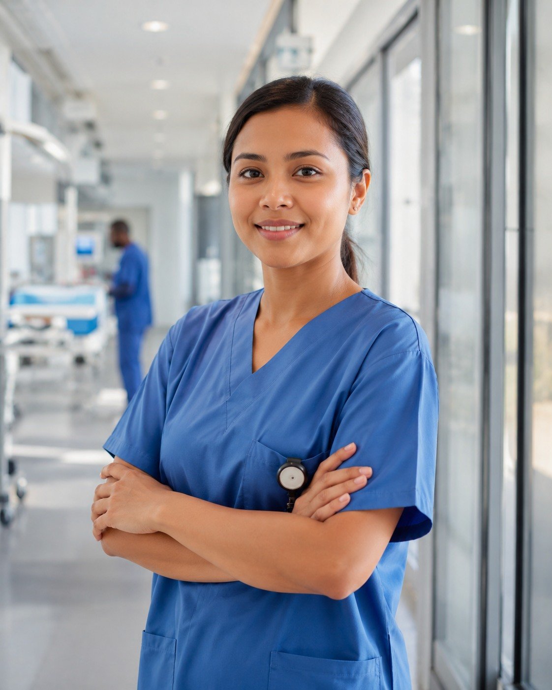 International nurse in a hospital
